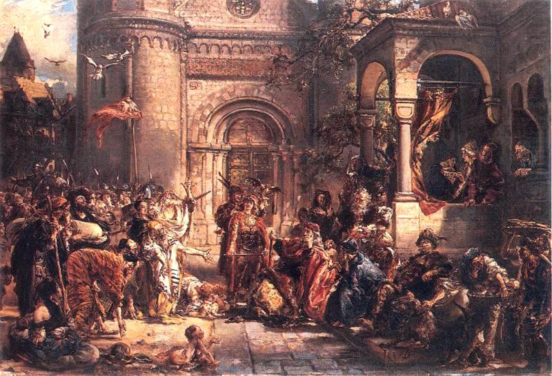 Immigration of the Jews, Jan Matejko